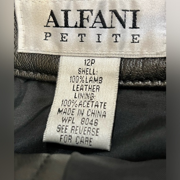 GUC Alfani Black Lamb Leather Size 12p - Picture 7 of 7